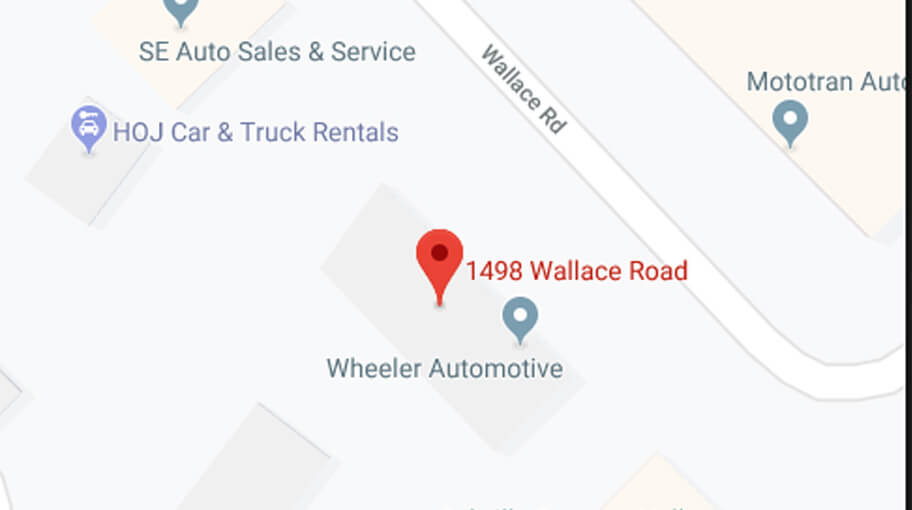 Body shop location on map in Oakville, ON